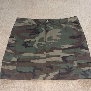 Forever 21 Plus Size Camo Skirt